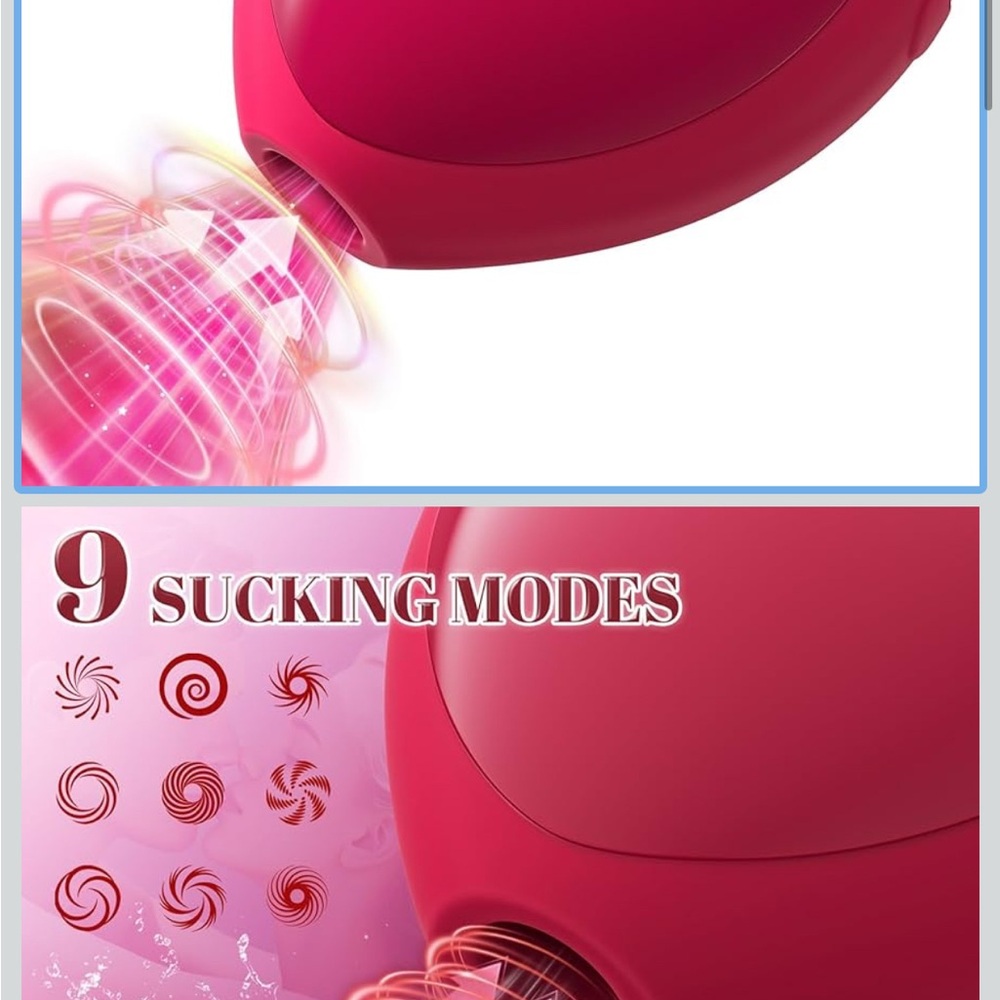 Red Suction Device with 9 Modes
